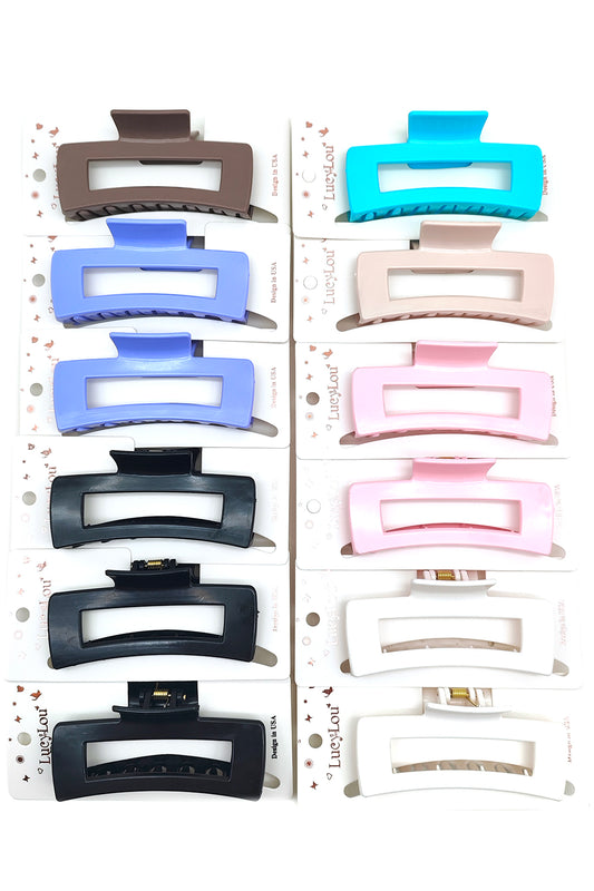 Rectangular Hair Claw Clip