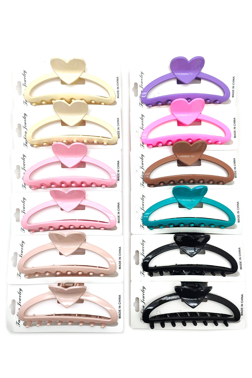 Heart Hollow Hair Claw Clip