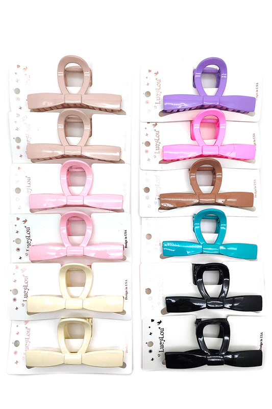 Bow Shaped Hair Claw Clip