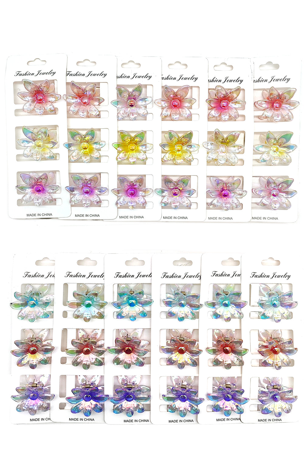 3-piece Flower Shaped Hair Clips