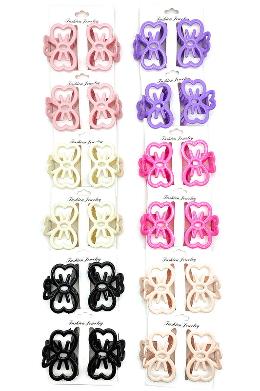 2-piece Cat Bow Small Hair Clips