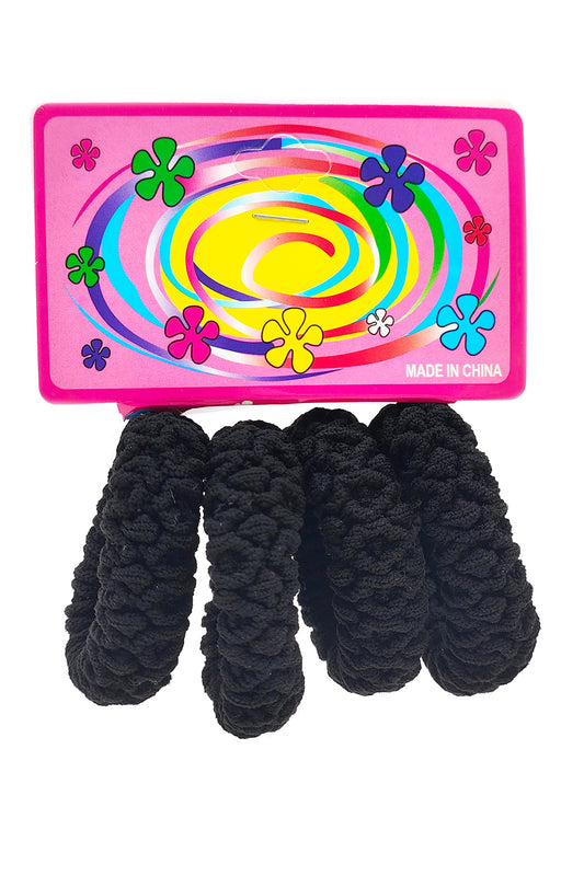 Black Seamless Hair Ties