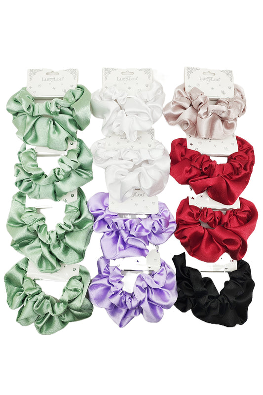 2-piece Satin Hair Scrunchies
