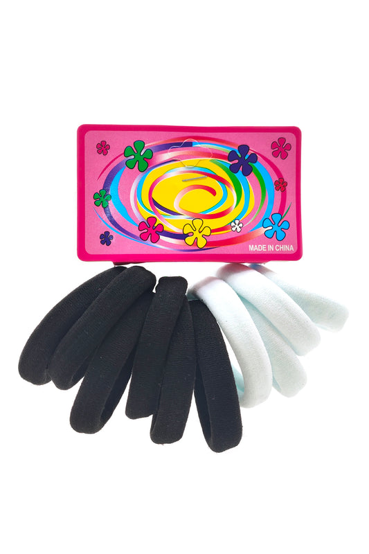 Black & White Seamless Hair Tie