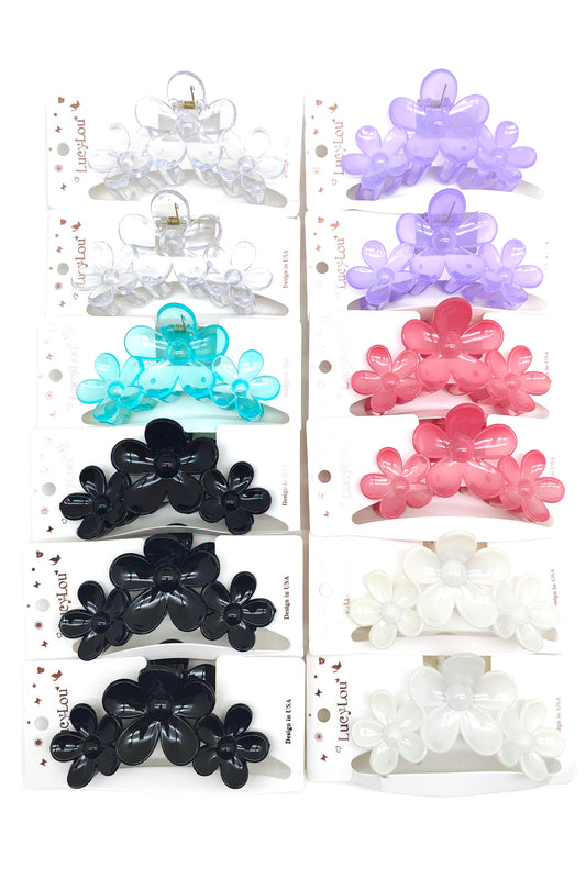 Daisy Flower Hair Claw Clip