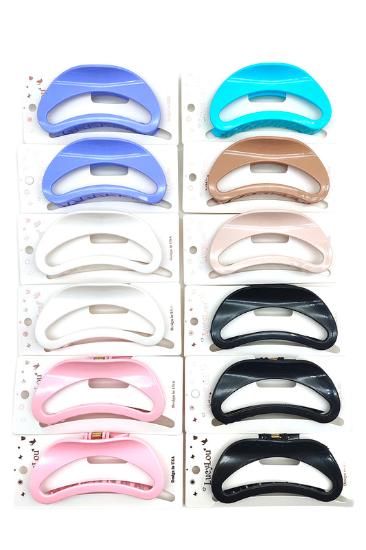 Bean Shape Hair Claw Clip