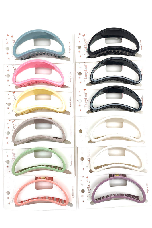 Bean Shape Hair Claw Clip