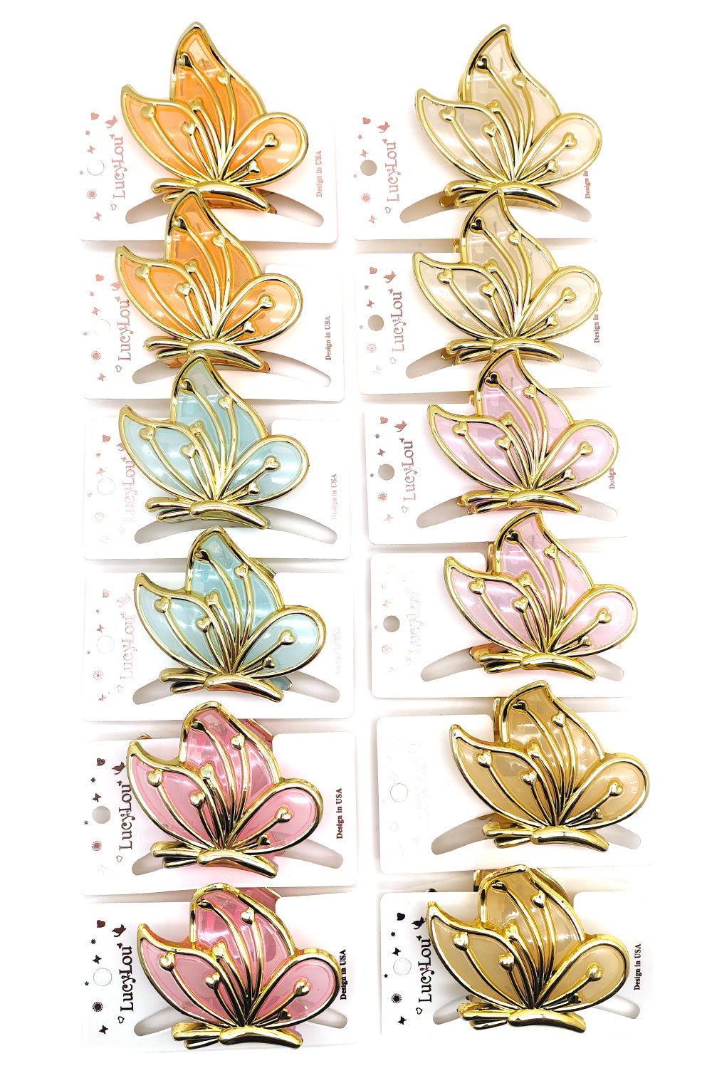 Butterfly Design Hair Claw Clip