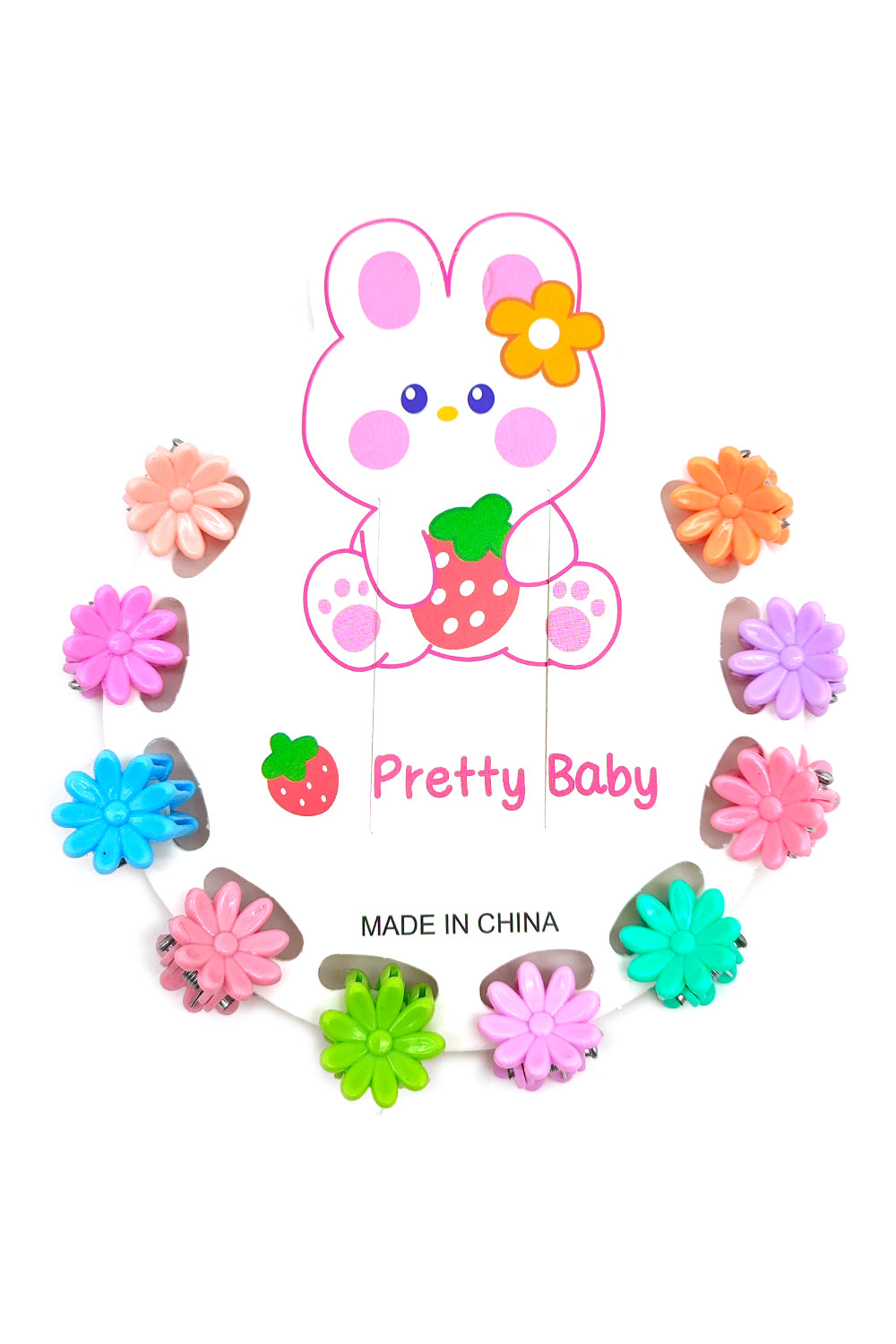 Girls Mini Flower Hair Clips