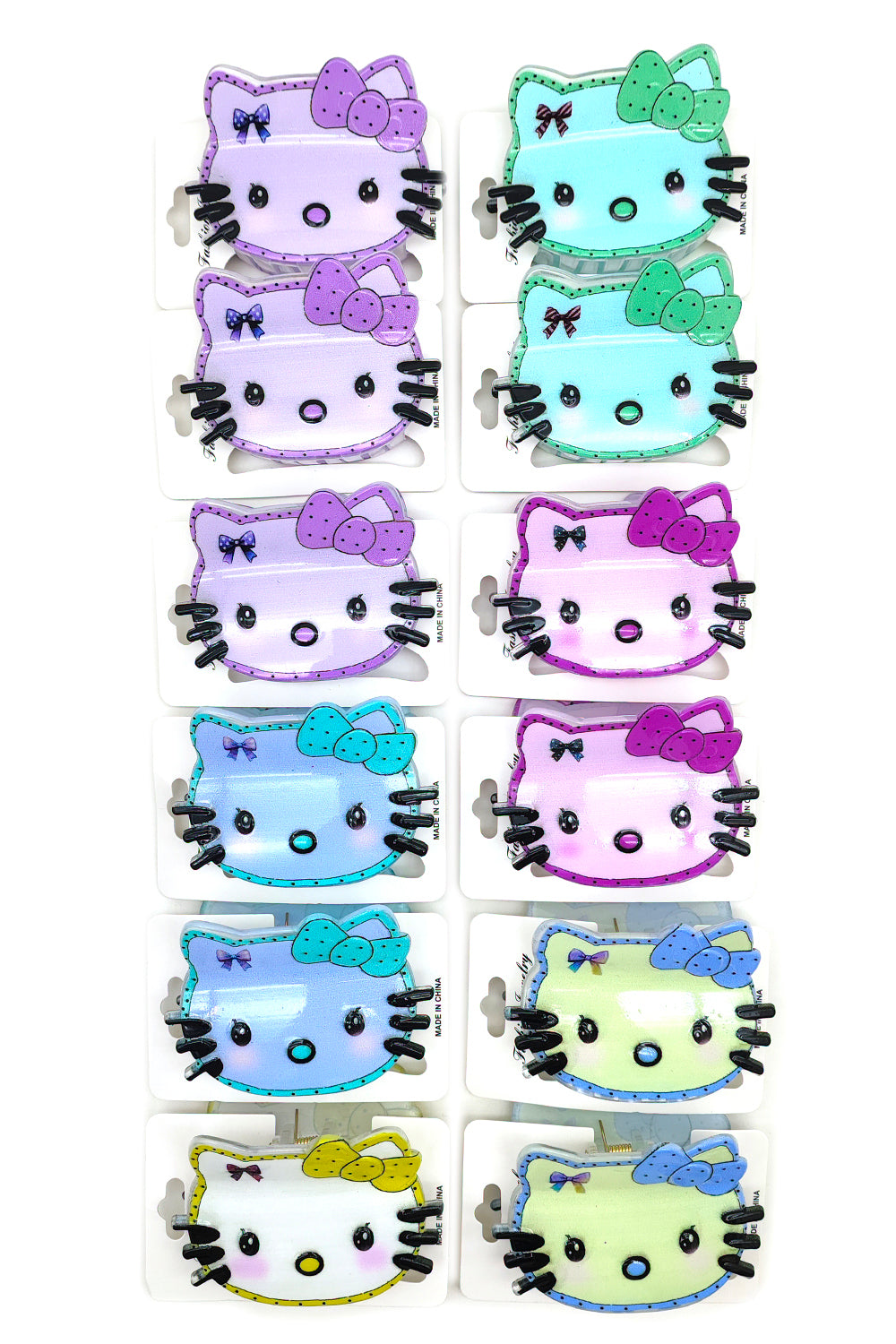 Cat Design Hair Claw Clip