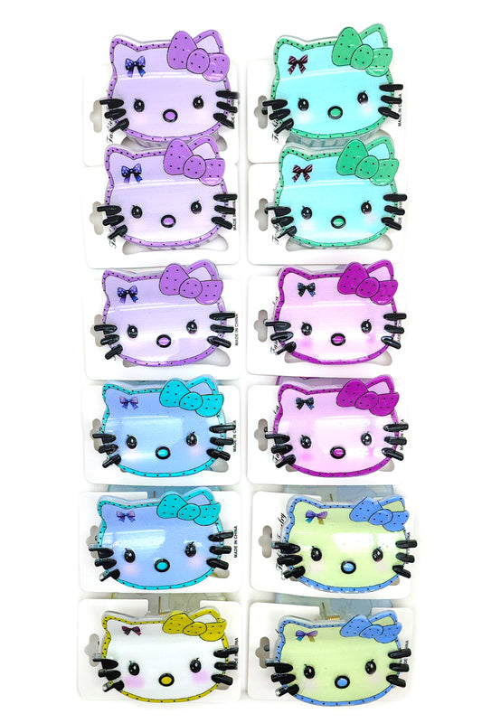 Cat Design Hair Claw Clip