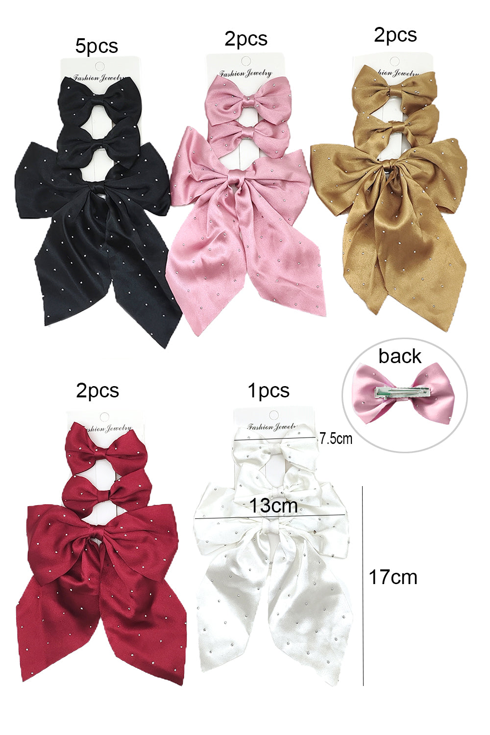 Bow Design Hair Barrettes