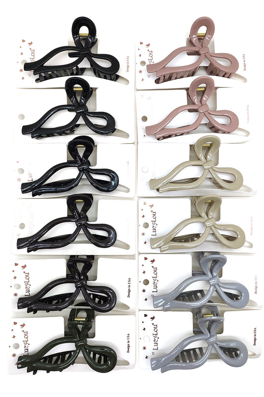 Bow Design Hair Claw Clip