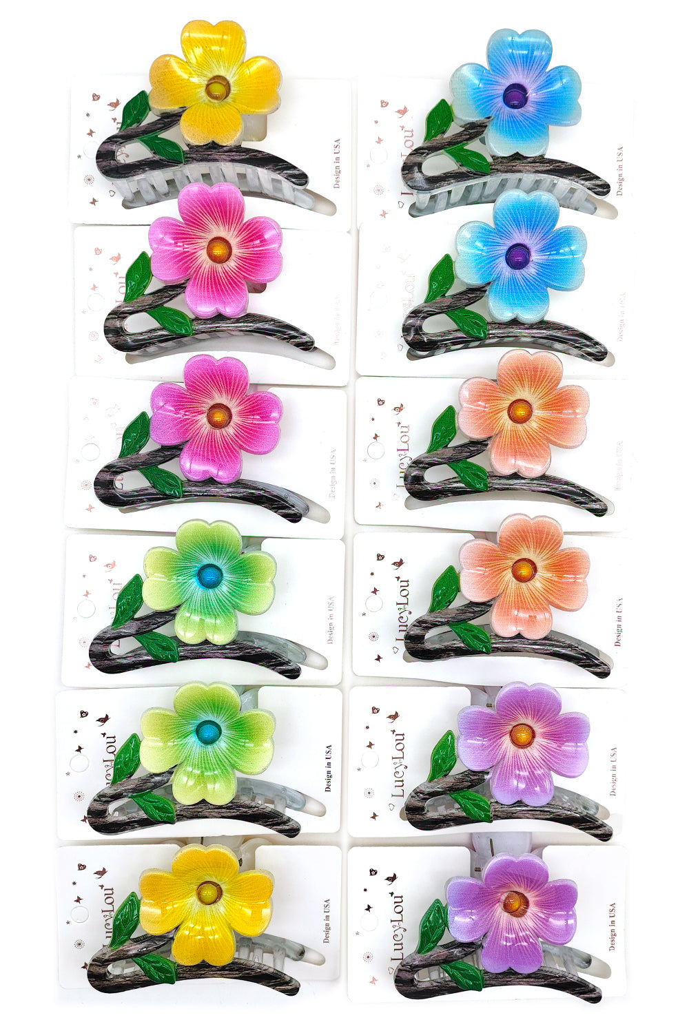 Flower Design Hair Claw Clip