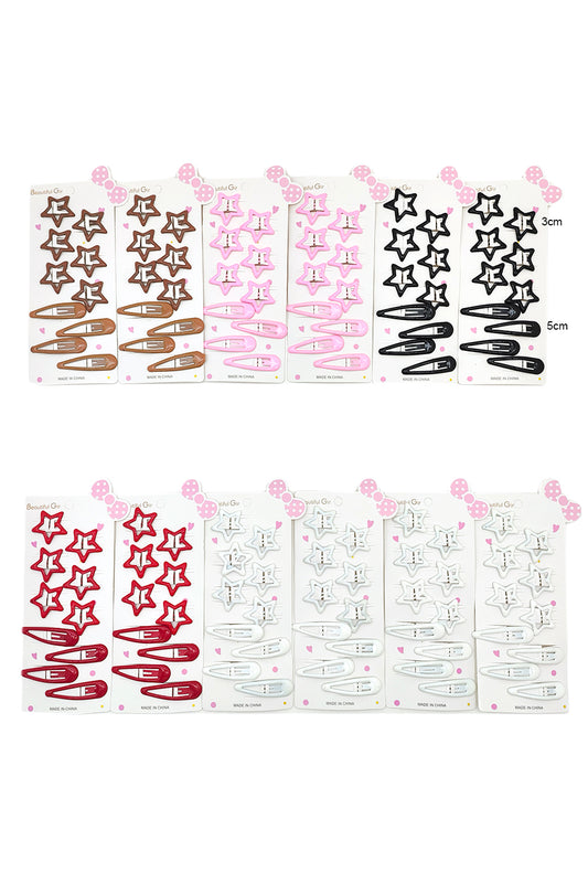 Star Design Snap Clips
