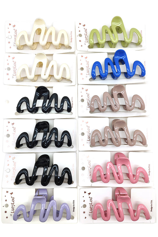 Squiggle Hair Claw Clip