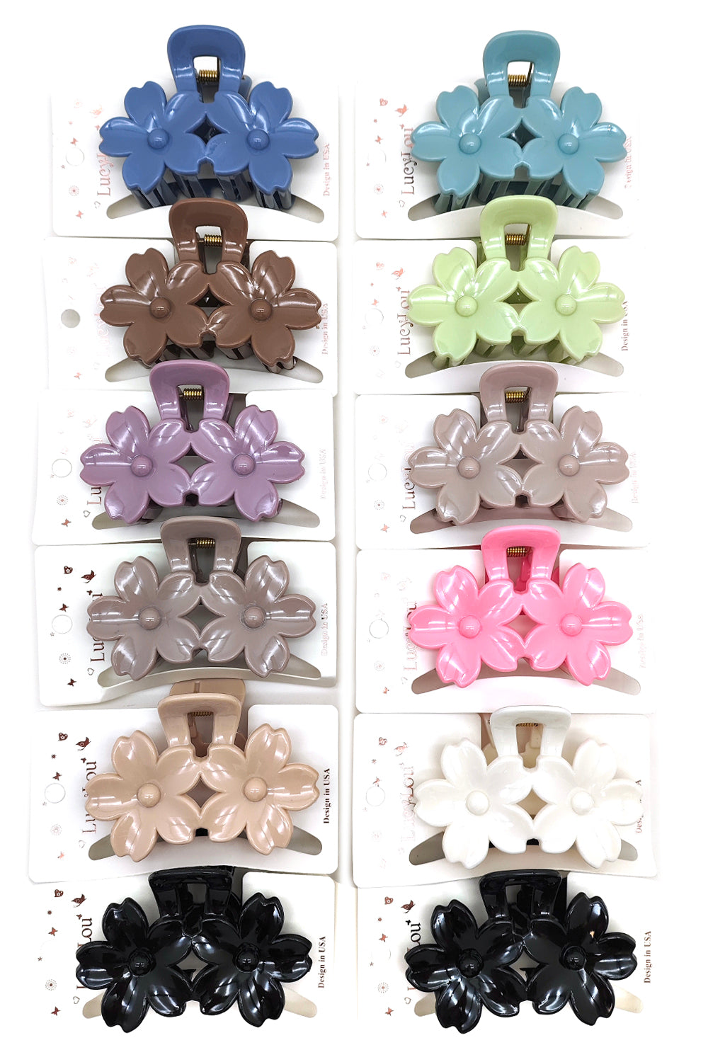Flower Design Hair Claw Clip