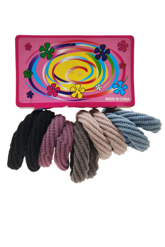 Multi-Color Seamless 10-piece Hair Ties