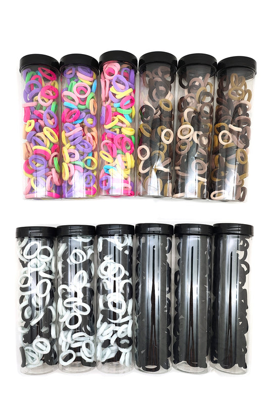 Kids Assorted Color Seamless Hair Ties