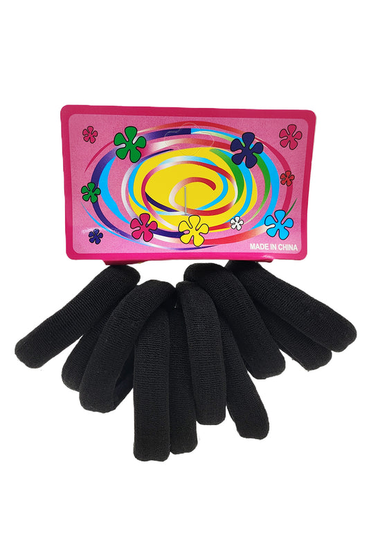 Black Seamless 10-piece Hair Ties