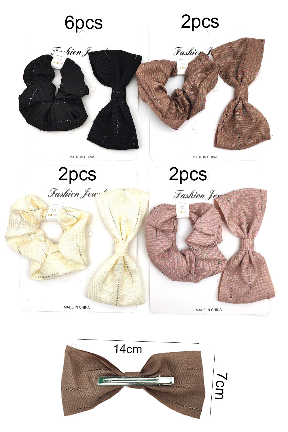Two Piece Bow & Scrunchie Hair Accessory