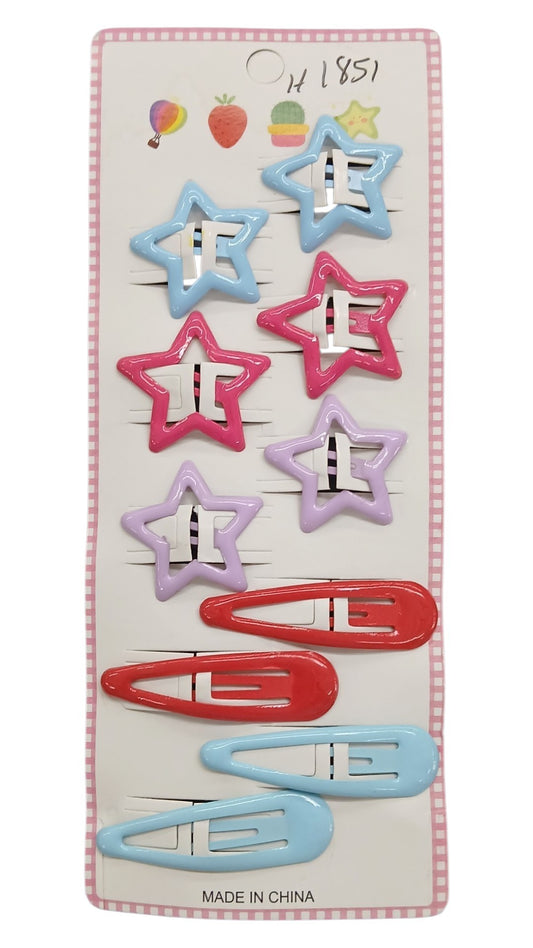 Star Hair Snap Clips