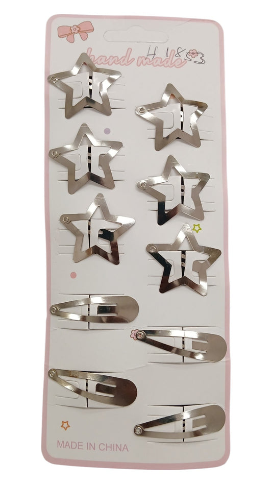 Star Snap Hair Clips