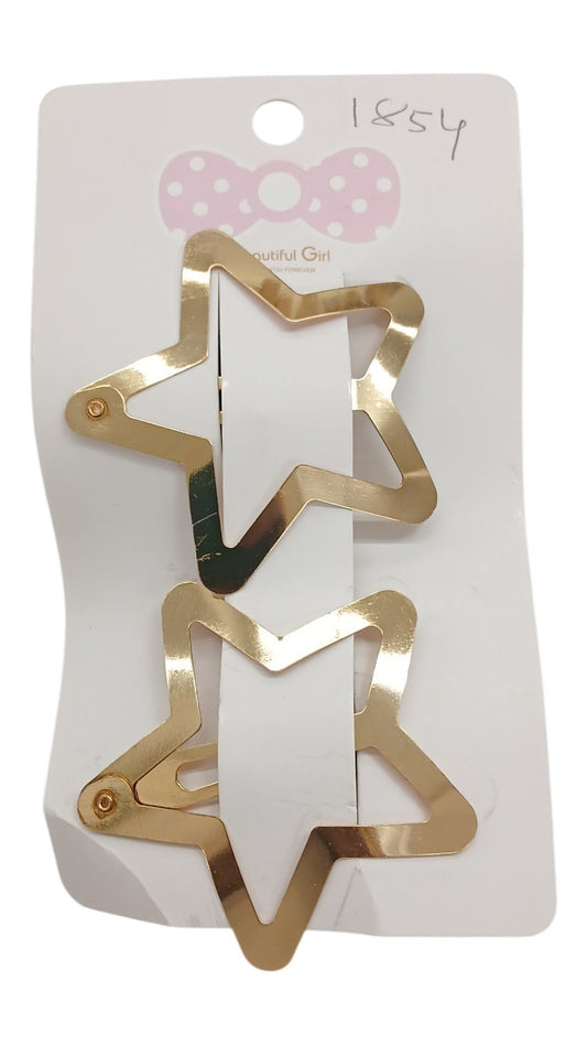2-piece Star Snap Hair Clip