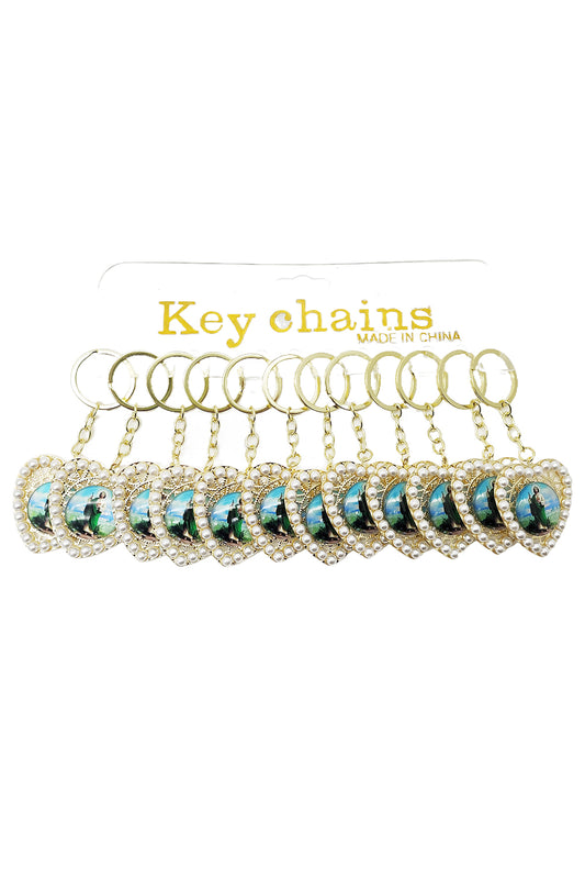 Religious Heart Shape Key-Chain