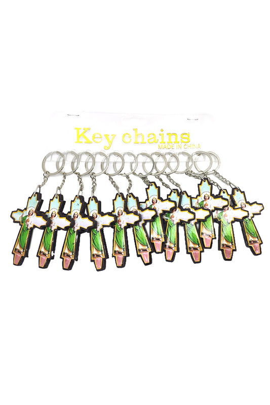 San Judas Tadeo Cross Key-Chain