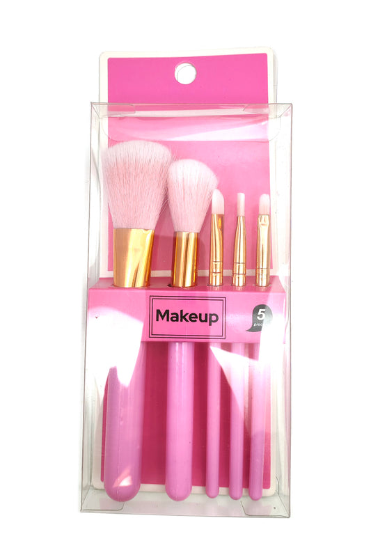 Black/Pink 5 pieces Makeup Brush Set