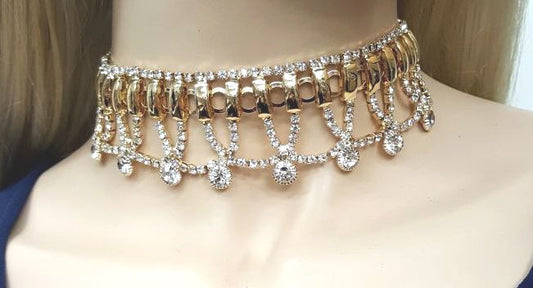 Choker Rhinestone Necklace