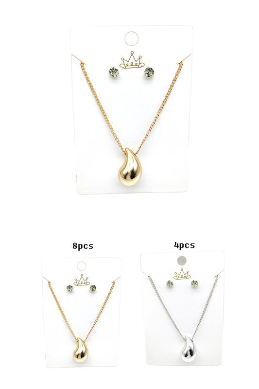 Women's Tear Drop Pendant Set