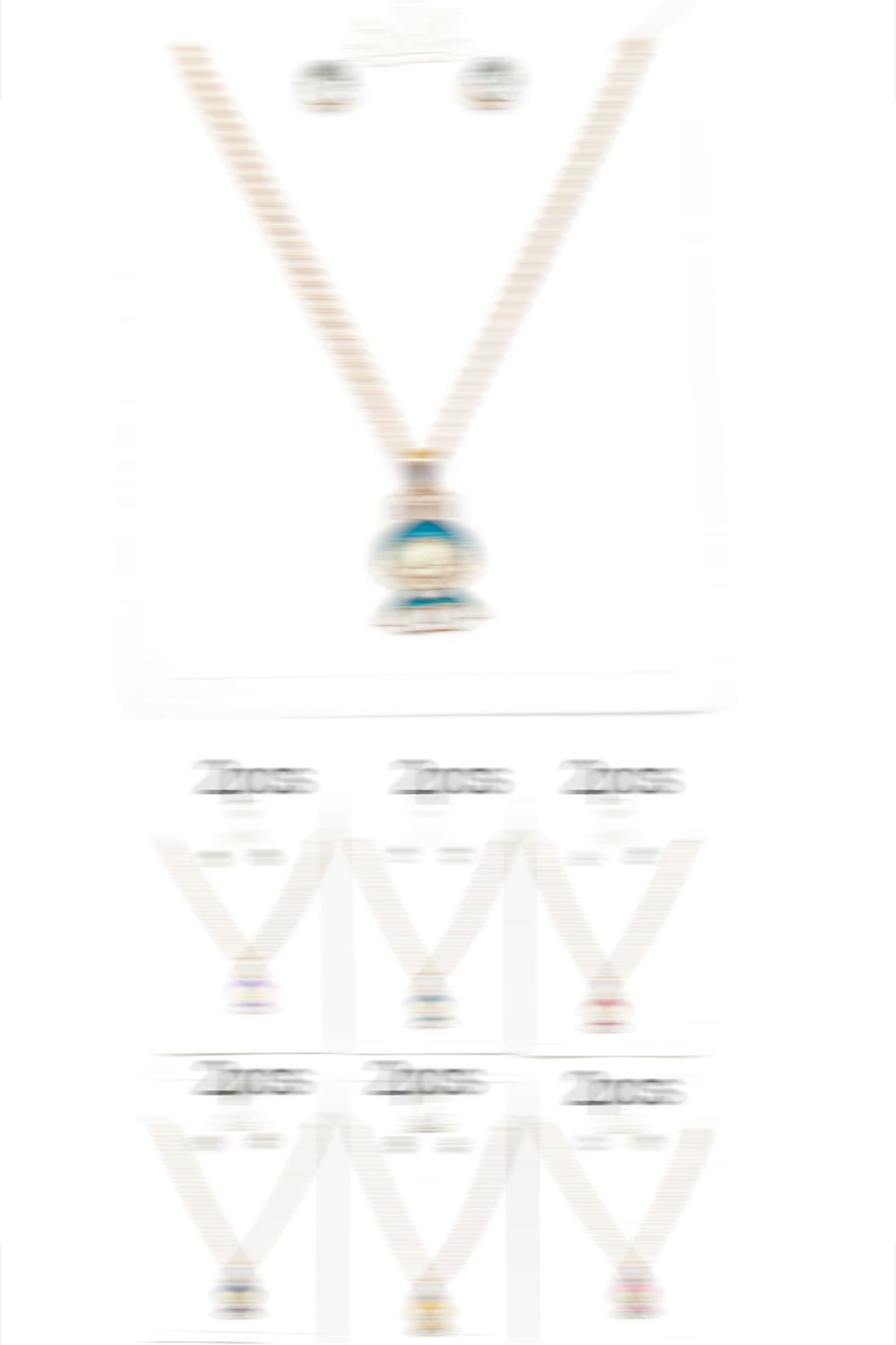 Character Pendant Necklace Set