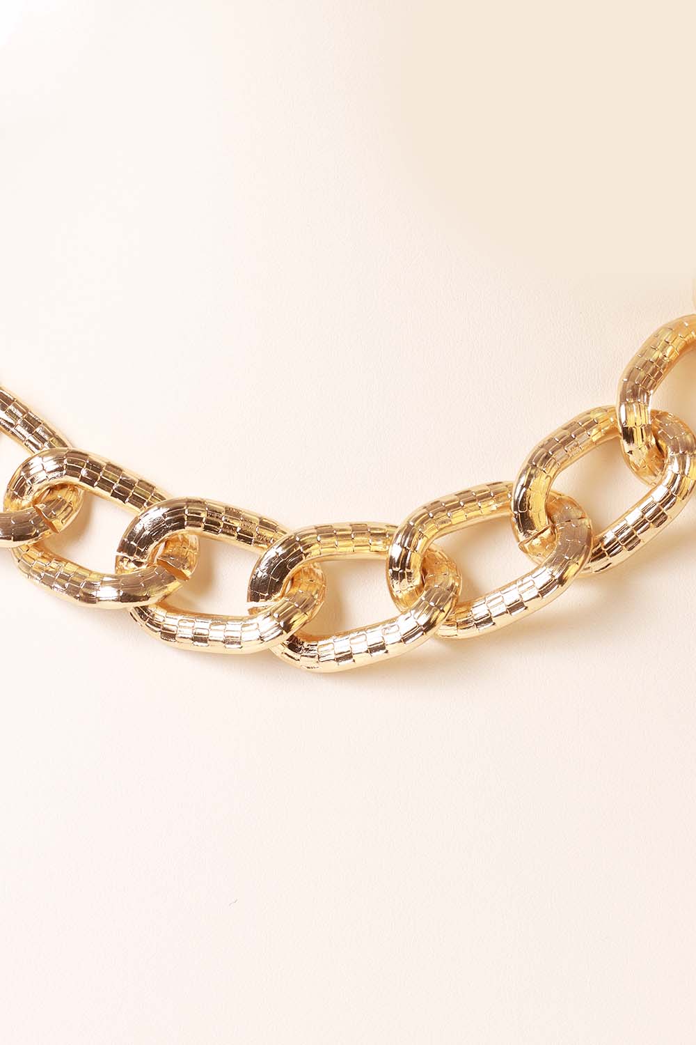 Gold Metal Chain Necklace