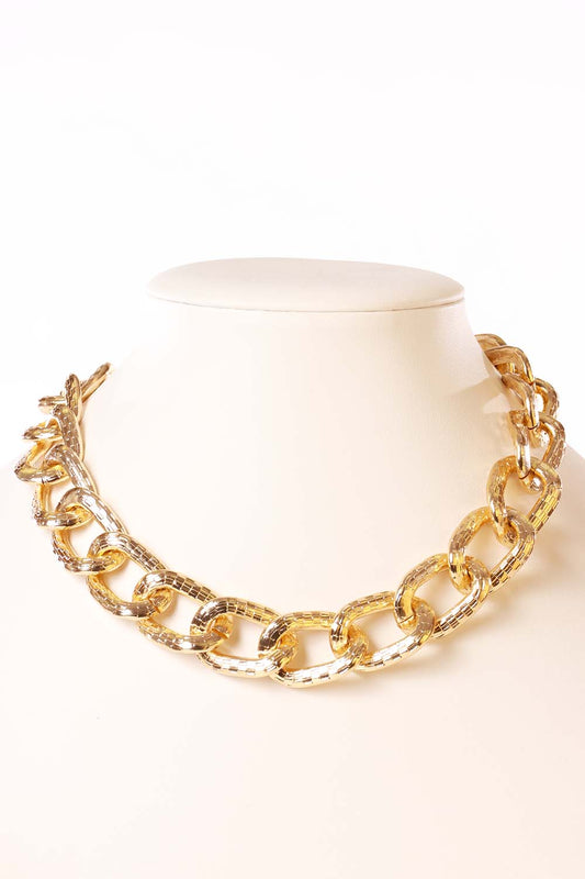 Gold Metal Chain Necklace