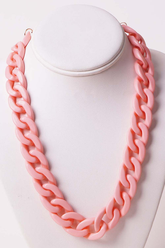 Pink Chain Necklace