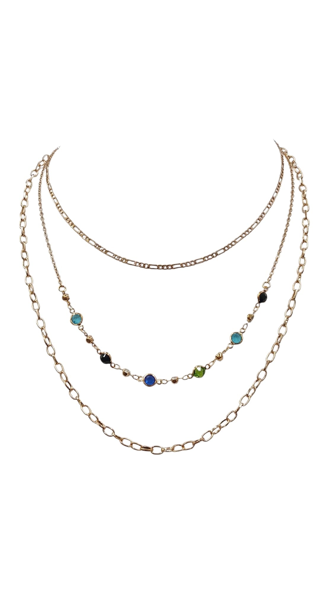 Layered Jewels Necklace