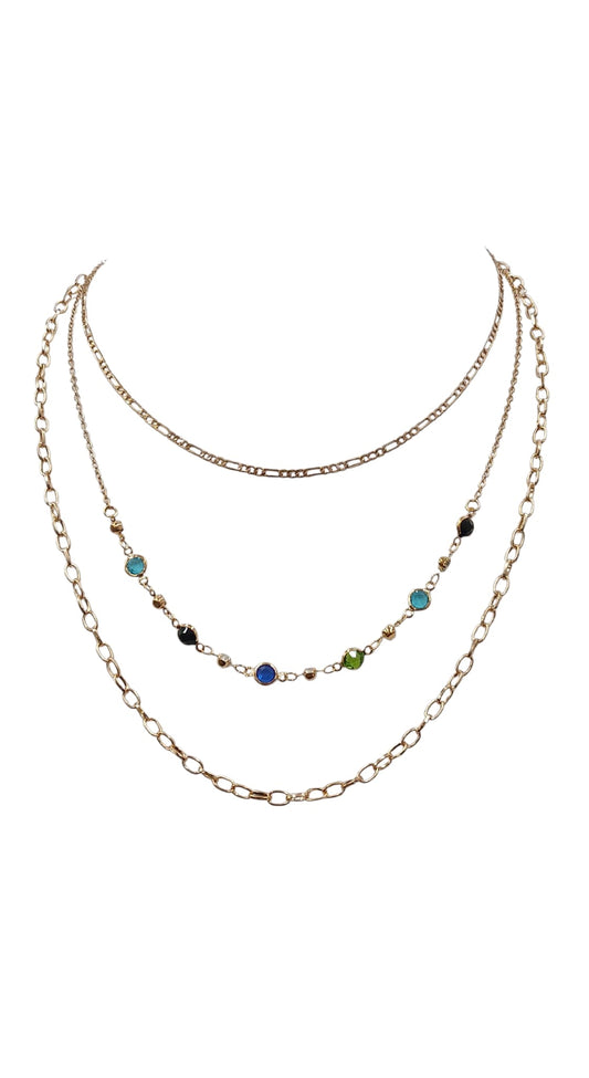 Layered Jewels Necklace