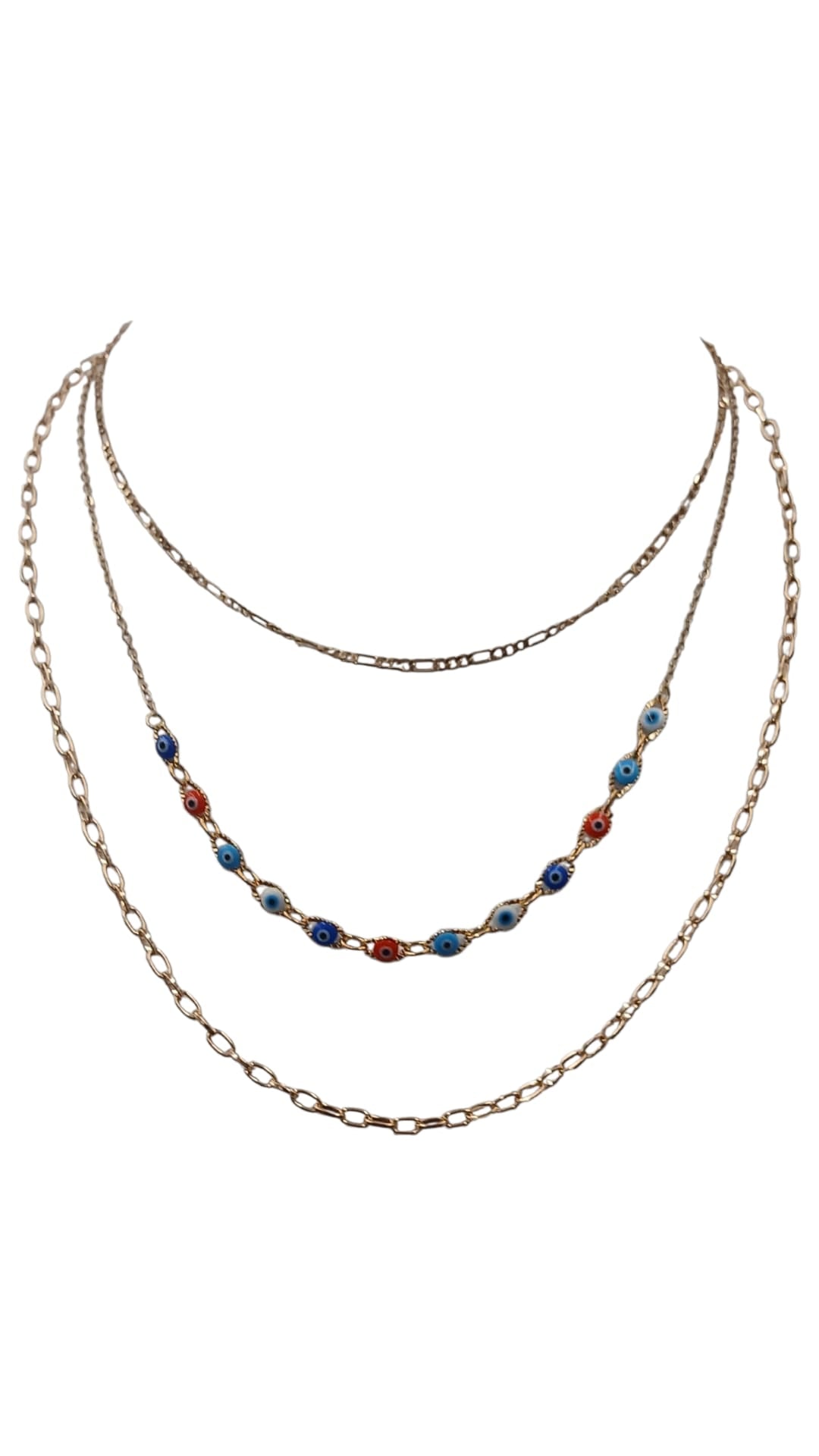 Evil Eye Layered Necklace