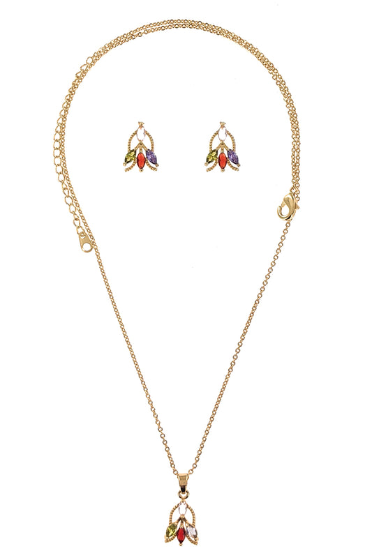 Cubic Zirconia Necklace Set