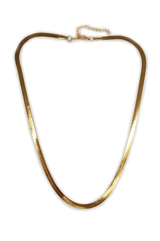 Gold Stainless Steel Herringbone Chain