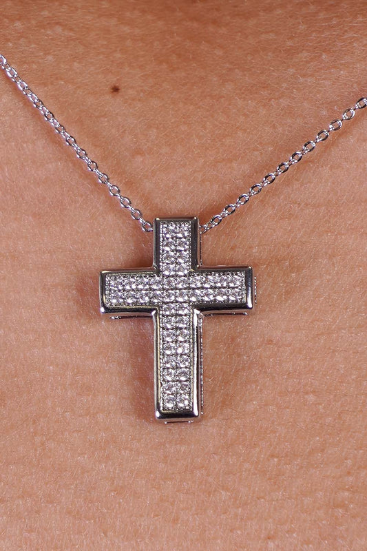 Cross Gold Dipped Pendant Necklace