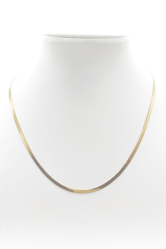 Gold Stainless Steel Herringbone Chain