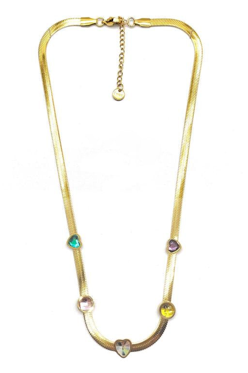 Stainless steel Baguette Necklace