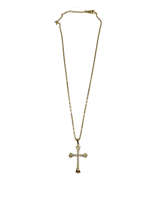 Gold Dipped Cross Pendant Necklace