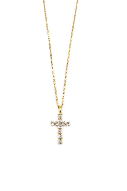 Gold Dipped Cross Pendant Necklace