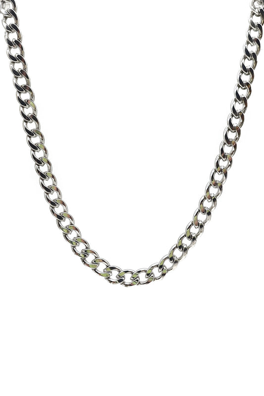 Silver Stainless Steel Figaro 60 inches Chain