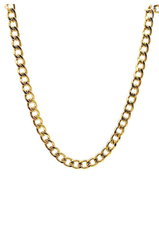 Gold Stainless Steel Figaro 60 inches Chain