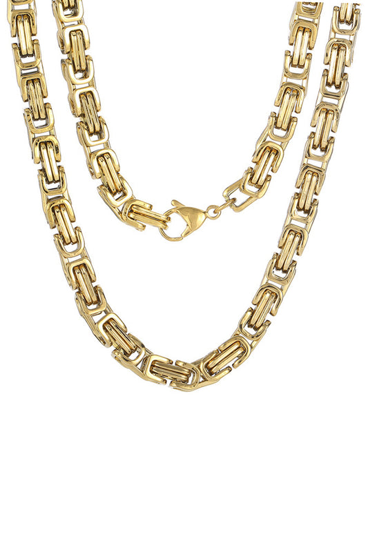 Gold Stainless Steel Link Chain Necklace